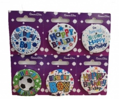 Simon Elvin Birthday Boy - T Mixed Sm Round Badges